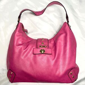 Y2K Early 2000's XOXO Hot Pink Slouchy Shoulder Carry All Hobo Bag